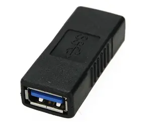 PremiumCord redukcia USB-A(F) - USB-A(F) čierna
