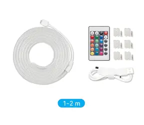 Vention Neon LED pásik s diaľkovým ovládačom / LED pásik / RGB / silikónový / 12V DC / 2 m