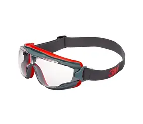 3M GoggleGear 500 GG501 šedo-červená / Ochranné okuliare / 10 ks