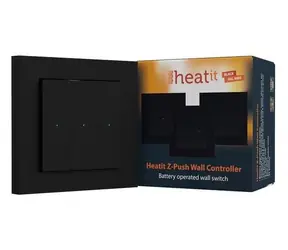 Heatit Z-Push Wall Controller čierna RAL 9011