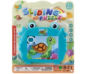 TEDDIES Presúvačka hlavolam Morské zvieratká / Hlavolam / Posuvné puzzle / 12,5 x 11 cm