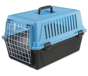 Ferplast Atlas 20 modrá / Prepravka pre psy a mačky / 58 x 37 x 32 cm / nosnosť 8 kg