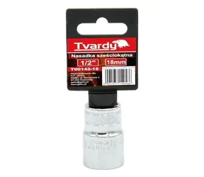 TVARDY Hlavica nástrčná 1/2" 18 mm / Nástrčná hlavica / 1/2" / 18 mm