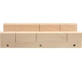 Vorel Pokosová kocka na rezanie uhlov 300x80 mm / Pokosová kocka / tvrdé drevo / uhly 45 ° a 90 °