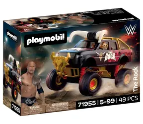 Playmobil Stavebnica WWE 71955 The Rock Monster Truck / Herný set / figúrka The Rock