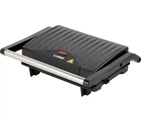 Lund Gril na panini 750 W čierny / Kontaktný gril / Nepriľnavý povrch / Grilovacia doska 230 x 145 mm