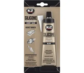 K2 Silikón pre tesnenie motora čierny 85g / Tesniaca hmota / Silikónový tmel / 85 g