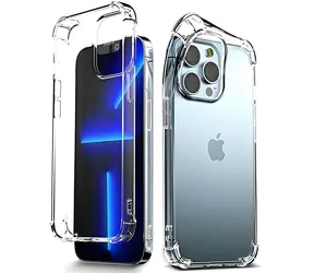 Mercury Bulletproof pre Apple iPhone 13 Pro Max transparentné / Puzdro / TPU / Ochrana rohov airbag