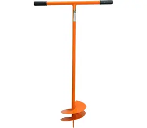 Flo Ručný pôdny vrták 250 mm / Vrták do pôdy / dĺžka 115 cm / celokovová konštrukcia