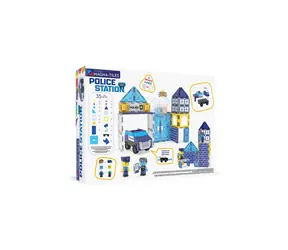 MAGNA-TILES Magnetická stavebnica Police Station / 35 dielikov / od 3 rokov