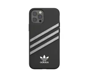 Adidas OR Moulded Case Woman čierna / Puzdro / Apple iPhone 12 Pro / Pravá koža