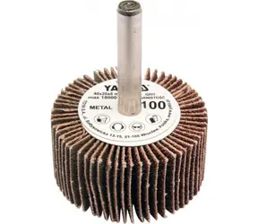 YATO Kotúč lamelový radiálny 40x20 P-150 / Kotúč lamelový radiálny / Zrnitosť P150 / Priemer stopky 6 mm