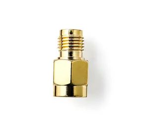 Nedis SMA adaptér RP-SMA(F) - SMA(M) zlatá