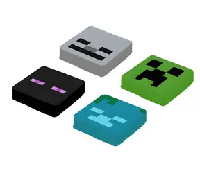 PIXIE CREW Sada náhradných multipixelov Minecraft Enderman / 4 ks / Silikón / 6+
