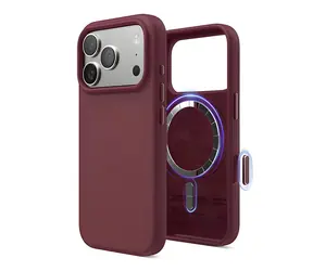 Elago Silicone Case MagSafe Camera Control Burgundy / Kryt / pre Apple iPhone 17 Pre Max / Silikón
