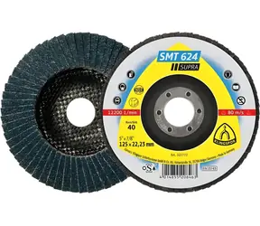 KLINGSPOR SMT624 / Brúsny lamelový tanier / Zrnitosť 40 / 180 mm / Otvor 22,23 mm