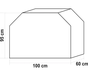 Lund Kryt grilu BARREL / 100 x 95 x 60 cm / Oxford 210D / čierna