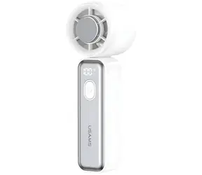 USAMS ZB361 Ice-Cooling biela (ZB362FS02) / Vreckový ventilátor / 2000mAh / LED displej / USB-C nabíjanie