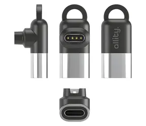 Allity AGA-161 Garmin/USB-C sivá / Adaptér / Na nabíjanie hodiniek Garmin / USB-C