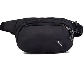 Pacsafe V100 Hip Pack čierna / Ľadvinka / ochrana RFIDsafe