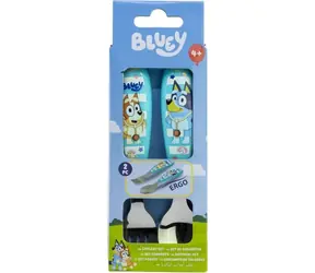STOR Detský príbor 2ks Bluey / Nerezová oceľ / Bez BPA