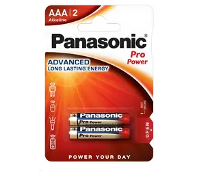 Panasonic Pro Power LR03PPG/2BP / Alkalická batéria / AAA / 1,5 V / 2 ks / Blister