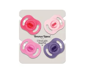 Tommee Tippee Ultra-light cumlík 18-36m Girl / Silikónový cumlík / 4 ks / Bez BPA