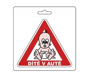 Sportteam Samolepka Dieťa v aute / Samolepka / 105 x 120 mm