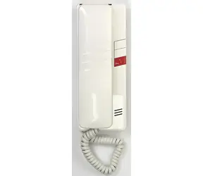 TESLA DT 93 biela / Domáci telefón / Bzučiak / 1 tlačidlo el. zámku