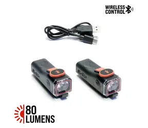 ShredLights SL-R1+ / Zadné svetlo / sada 2 ks / Bluetooth / IPX7