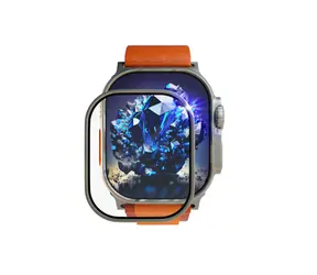 Redpoint Zafírové sklo s rámčekom Apple Watch Ultra / Ochranné sklo / Zafír / Nerezový rámček