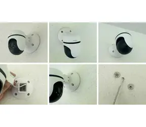 OEM Držiak pre kamery TP-LINK Tapo C500/C510W/C520WS biely / Držiak / Nástenná a stropná montáž / Krytka káblov