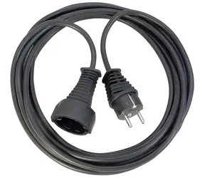 Brennenstuhl Predlžovací kábel čierna / Predlžovací prívod / 2 m / H05VV-F 3G1,5