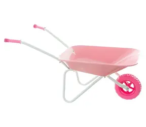 TEDDIES Záhradné koliesko Yupee veľké ružové / 48x38x11 cm / od 3 rokov