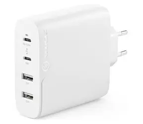Alogic Rapid Power 100W biela / Nabíjací adaptér / GaN / 4X USB / Kábel 2 m