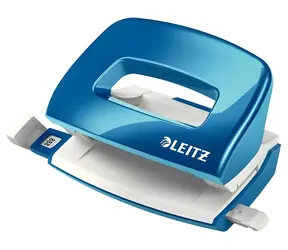 Leitz NeXXt 5060 metalická modrá / Mini dierovač / do 10 listov / A4, A5, A6