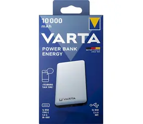 Varta Energy 10000mAh / powerbanka / 2x USB-A + 1x USB-C / 2,4 A / Li- POL