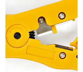 Nedis Odizolovacie kliešte na koaxiálny kábel čierno-žlté / Odizolovacie kliešte / Nastaviteľné / 4-12 mm / ABS, oceľ