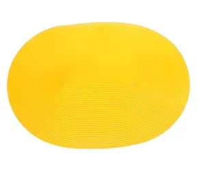 Continenta Prestieranie oválne žlté / Prestieranie / syntetické vlákna / 45 x 31 cm