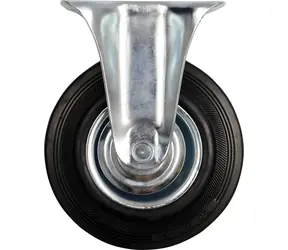 Vorel Koliesko pevné gumové 100 mm / Koliesko / nosnosť 60 kg / rozmery 100/27/130 mm
