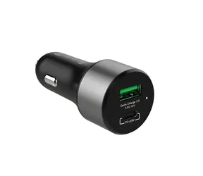 Crong Power Car Charger 63W / Autonabíjačka / USB-C PD 45W / USB QC 3.0 18W