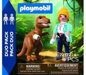Playmobil DuoPack 72172 T-Rex s vedkyňou / Figúrky / Duo Pack sada