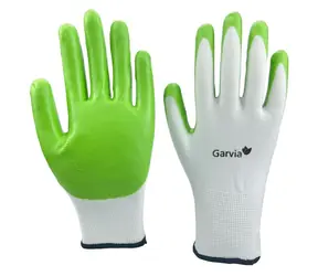 Garvia Záhradné rukavice NITRILE zelené vel. 8 / Rukavice pre záhradné práce / Veľkosť 8 / M