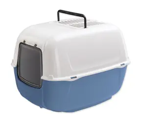 Ferplast Prima modrá / Toaleta pre mačky / S krytom / 39,5 x 52,5 x 38 cm