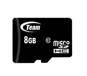 Team microSDHC karta 8 GB čierna / Pamäťová karta / microSDHC / 8 GB