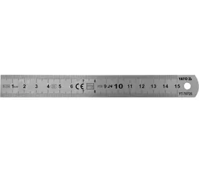 YATO Pružné oceľové pravítko 150 mm / Pravítko / Oceľ / Pružné prevedenie