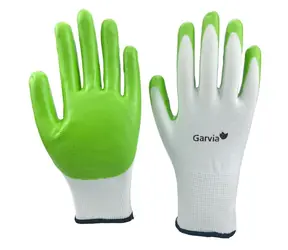 Garvia Záhradné rukavice NITRILE zelené vel. 9 / Rukavice pre záhradné práce / Veľkosť 9 / L