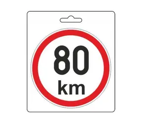 Sportteam Samolepka obmedzená rýchlosť 80 km/h / Samolepka / 110 mm