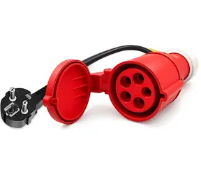 Silový adaptér CEE 32A 5P na SCHUKO pre nabíjačky EV / Adaptér / 400V/230V / max. 16A / 3,5 kW