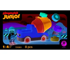 Playmobil JUNIOR 72083 Miešačka na betón / Stavebnica